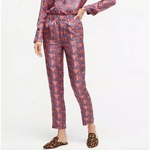 J.Crew Collection silk tiger print pants
